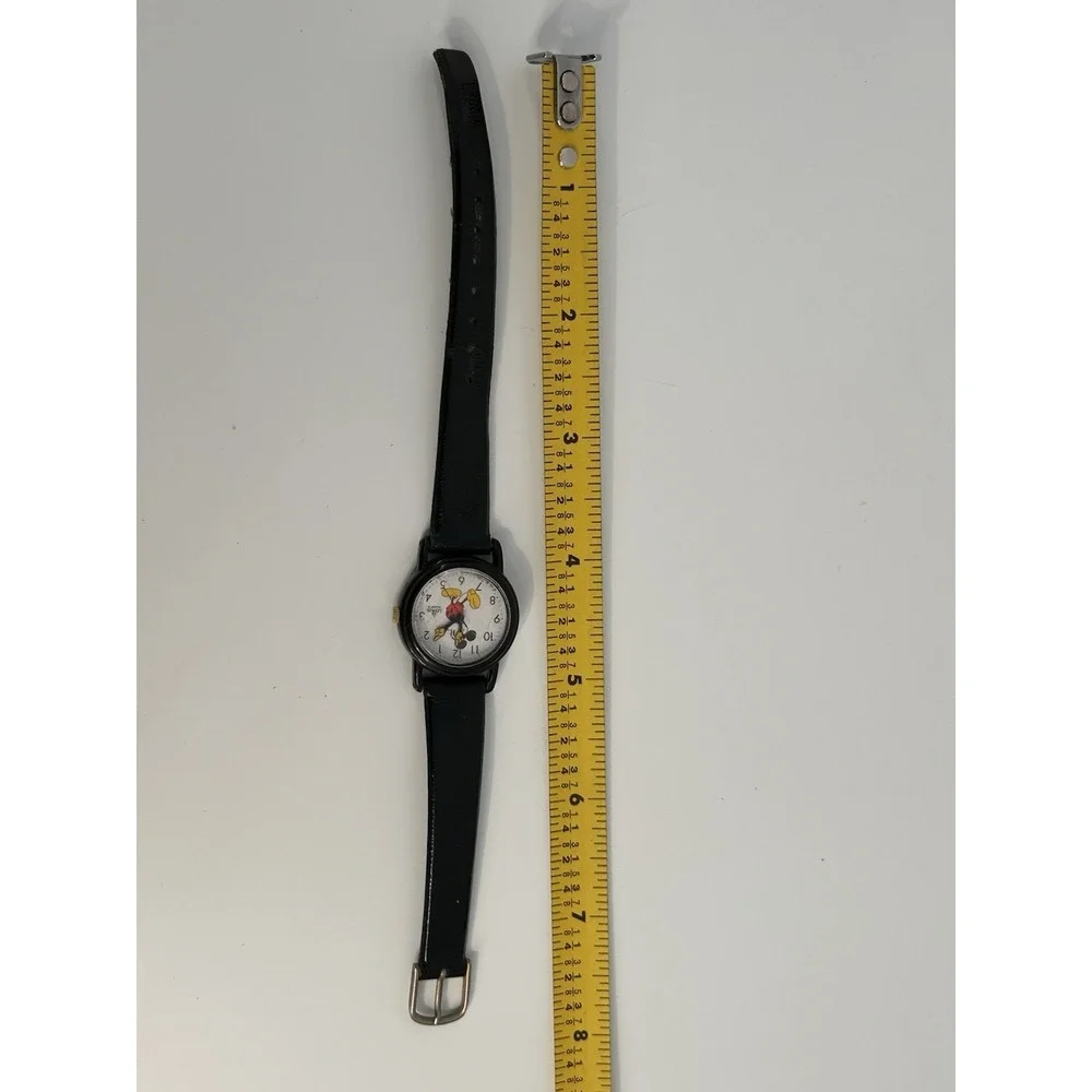Lorus‎ Mickey Mouse Watch V811-0070 Womens 25mm Resin Case Quartz Three Hands
